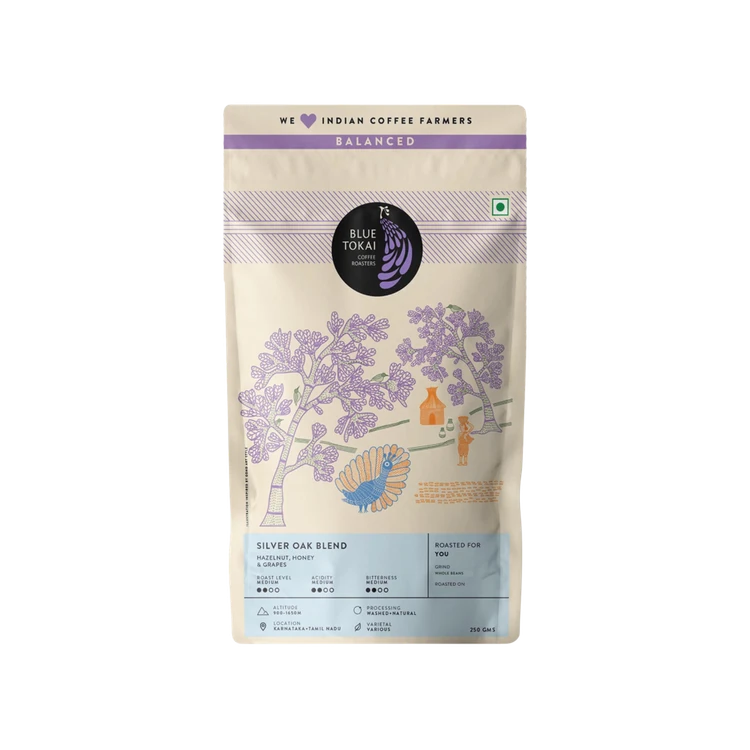 Blue Tokai Silver Oak Coffee Beans (Medium Roast)