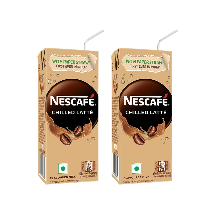 Nescafe Ready to Drink Coffee Flavoured Milk, Iced Latte - Pack of 2