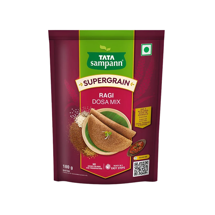 Tata Sampann Supergrain Ragi Dosa Instant Mix (Ready to Cook)