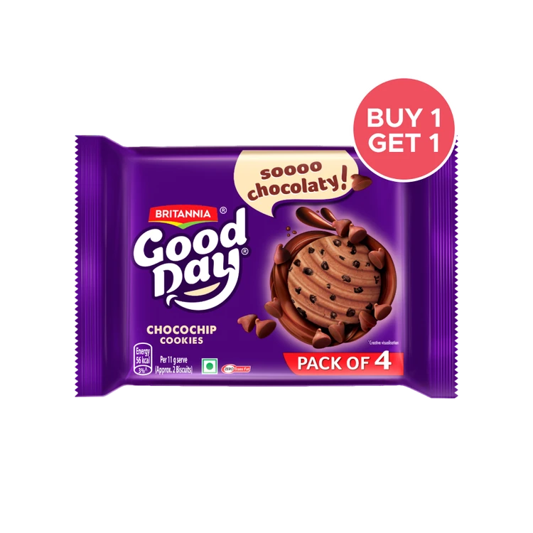 Britannia Good Day Choco chip Cookies - Buy 1 Get 1 Free