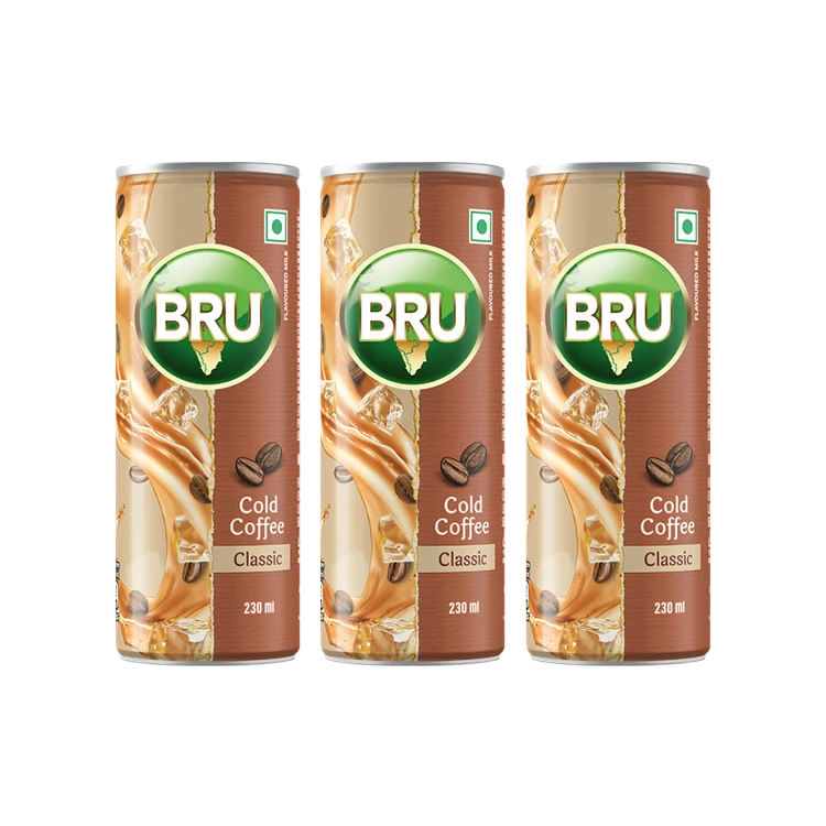 Bru Classic Cold Coffee (230 ml) - Pack of 3
