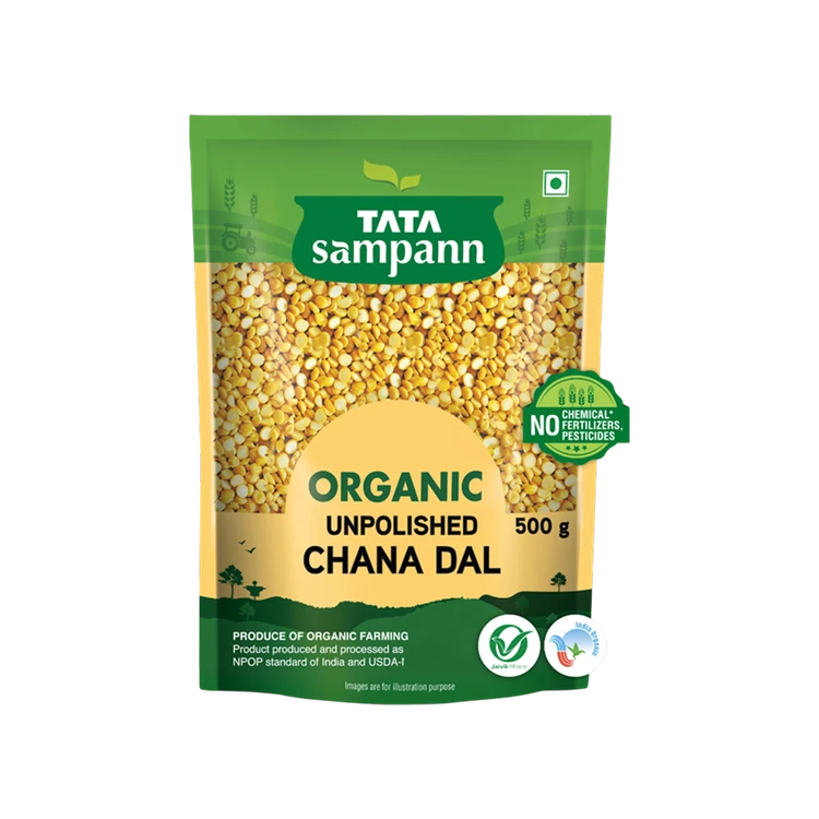 Tata Sampann Organic Chana Dal Unpolished