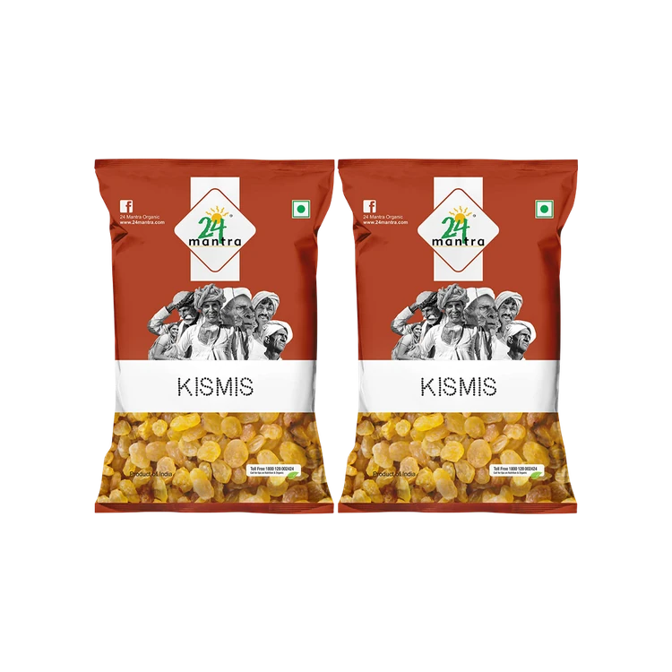 24 Mantra Organic Seedless Organic Raisins, / Kismis - Pack of 2