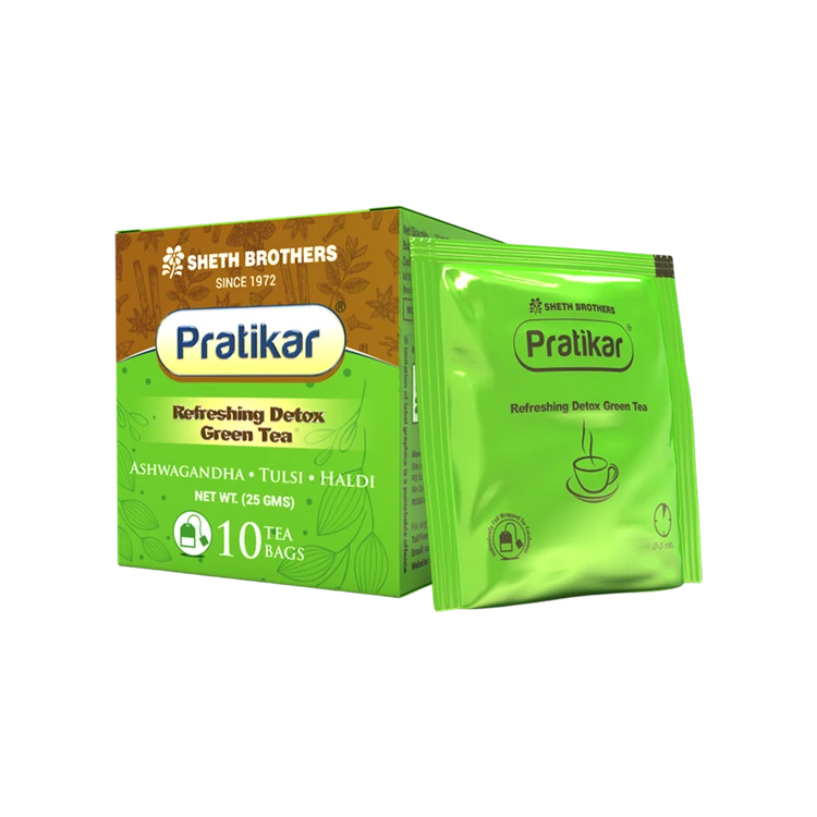 Sheth Brothers Pratikar Detox Green Tea Bags