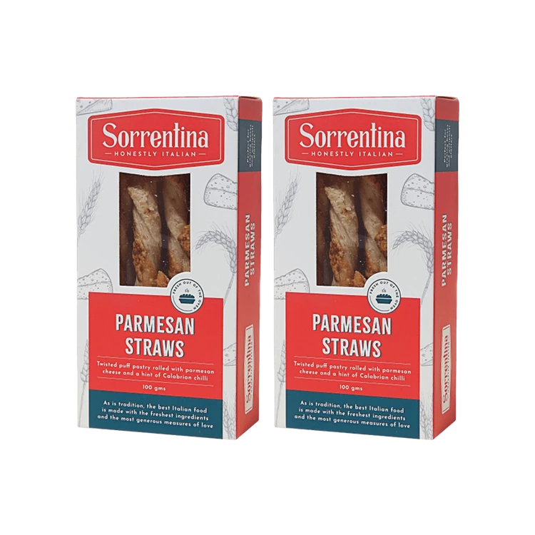 Sorrentina Parmesan Straw Bread Sticks - Pack of 2