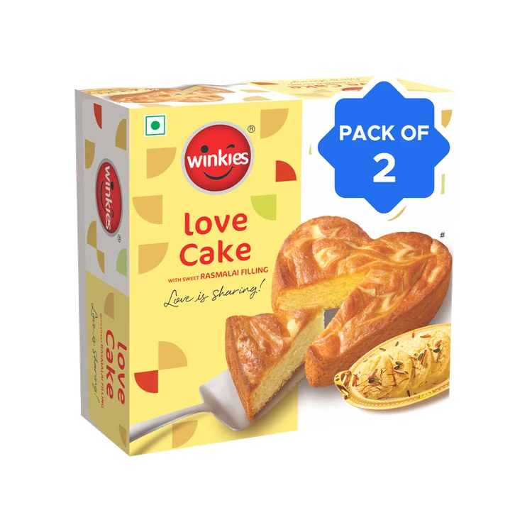Winkies Rasmalai Love Cake - Pack of 2
