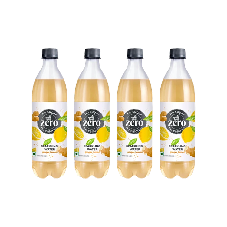 paper boat Zero Sugar Ginger Lemon Sparkling Drink - Pack of 4