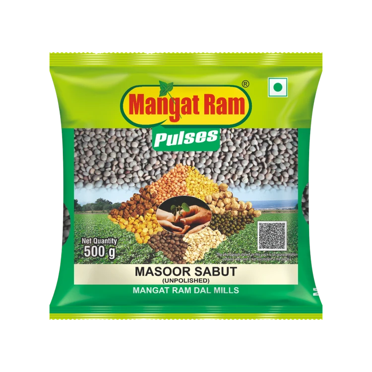Mangat Ram Unpolished Masoor Dal Sabut (Masoor Bele)