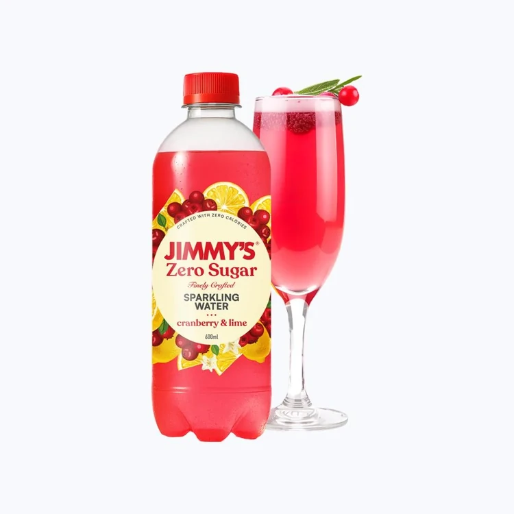 Jimmy's Zero Sugar Cranberry Lime Sparkling Water