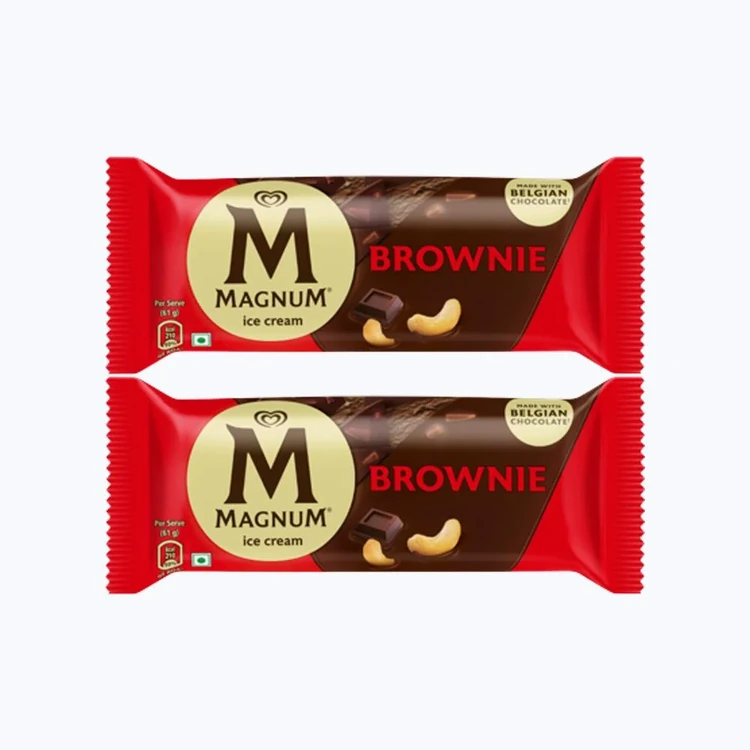 Kwality Walls Magnum Brownie Ice Cream Stick - Pack of 2