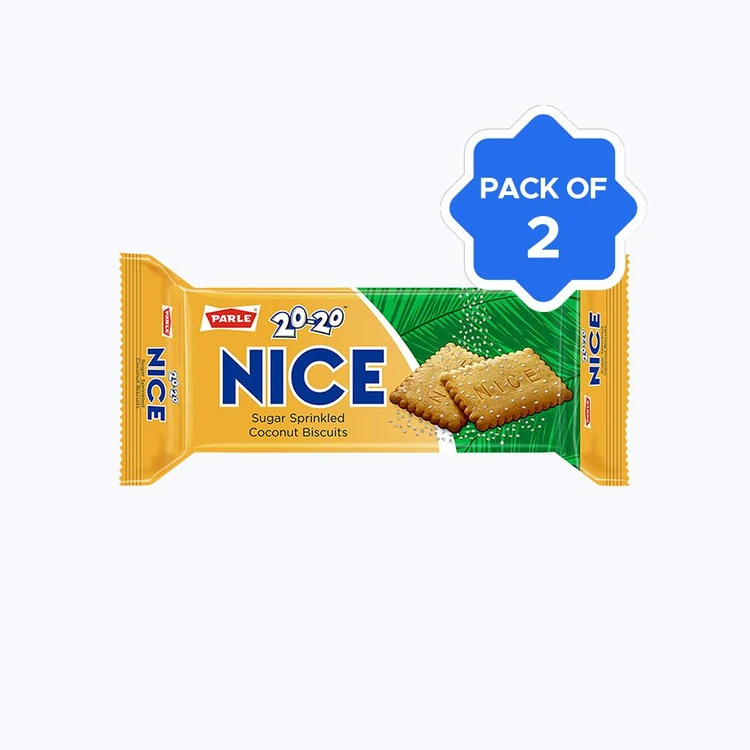 Parle 20-20 Nice Biscuit - Pack of 2