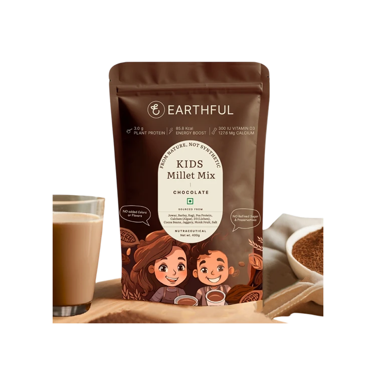 Earthful Kids Chocolate Milk Premix (Millet Mix)
