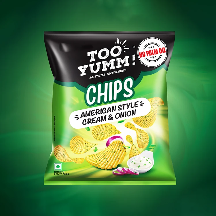 Too Yumm American Style Cream & Onion Potato Chips