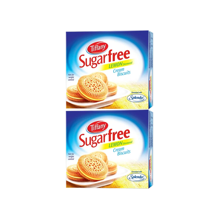 Tiffany Sugar Free Cream Biscuits - Lemon Flavour - Pack of 2