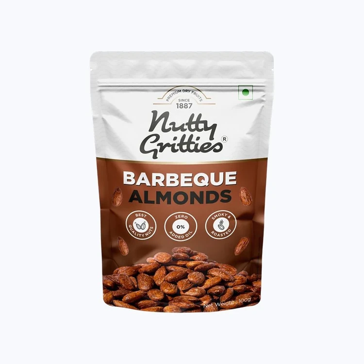 Nutty Gritties Barbeque Flavoured Flavoured Almonds