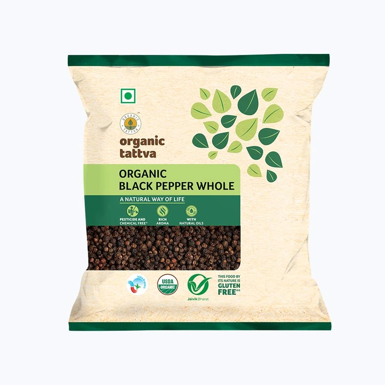 Organic Tattva Black Organic Peppercorns