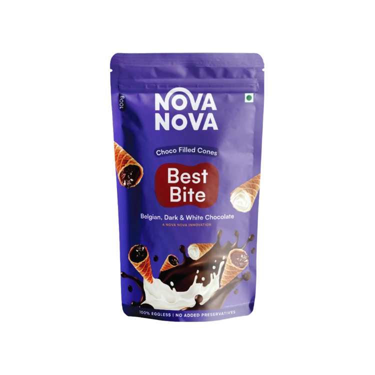 Nova Nova Best Bite Belgian White & Dark Chocolate Bar