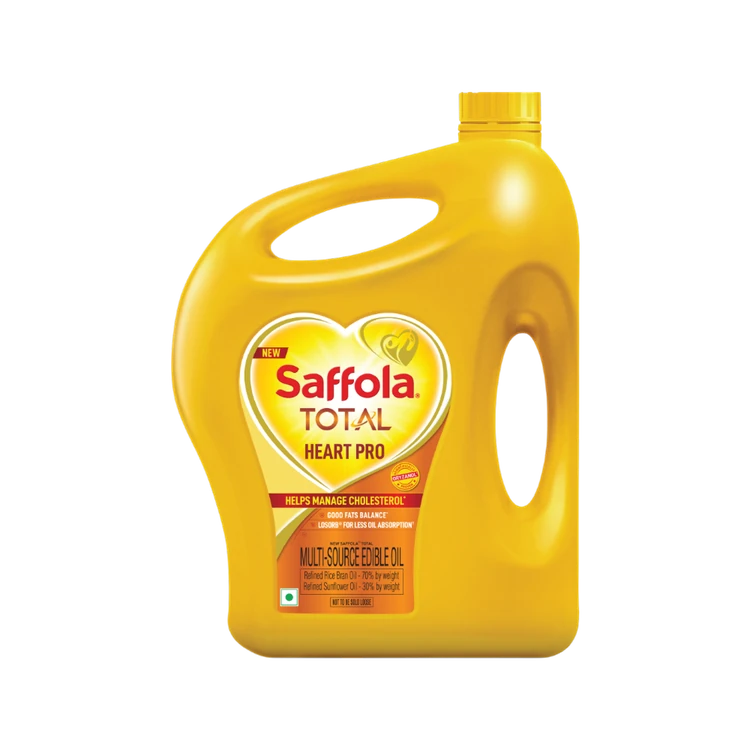Saffola Total Heart Pro Rice Bran & Sunflower Edible Oil (Aduge Enne)