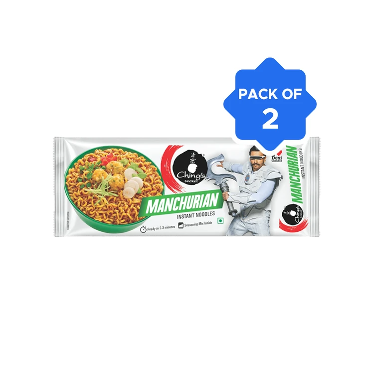 Ching's Secret Manchurian Flavoured Instant Noodles - Pack of 2