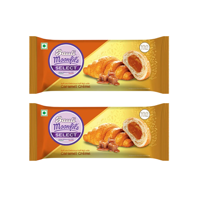 Bauli Moonfils Caramel Creme Croissant - Pack of 2