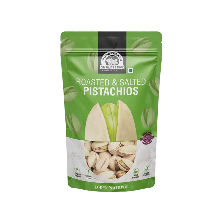 Wonderland Foods Roasted & Salted Pistachios (Pista)