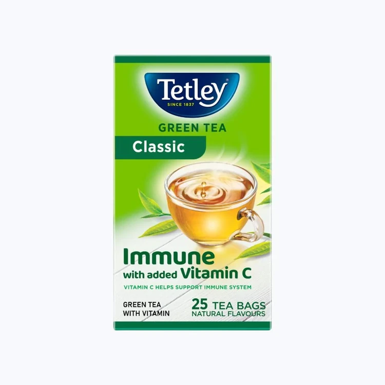 Tetley Classic Green Tea Bags (Immune with added Vitamin C)