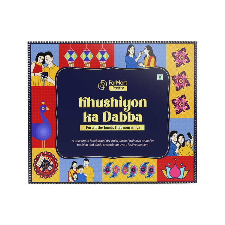Khushiyon Ka Dabba Dry Fruits Gift Pack by FarMart