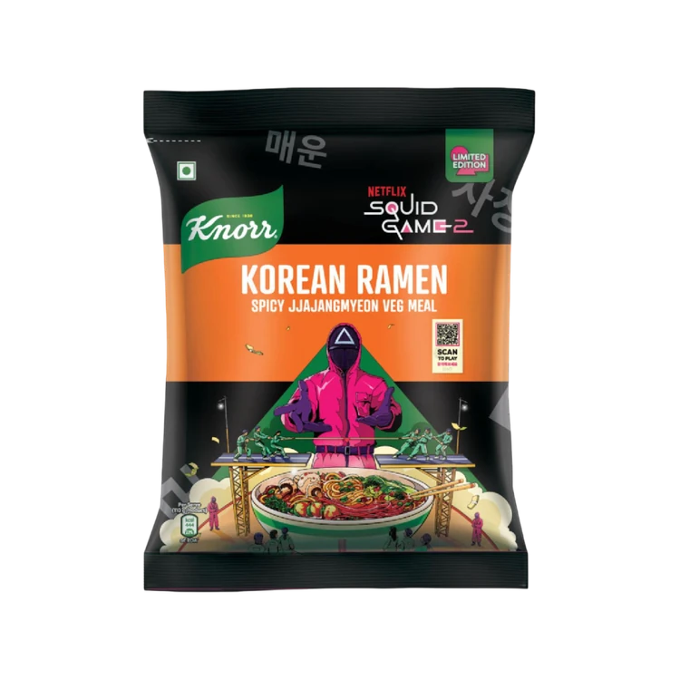 Knorr Korean Ramen Spicy Jjajangmyeon Flavoured Instant Noodles