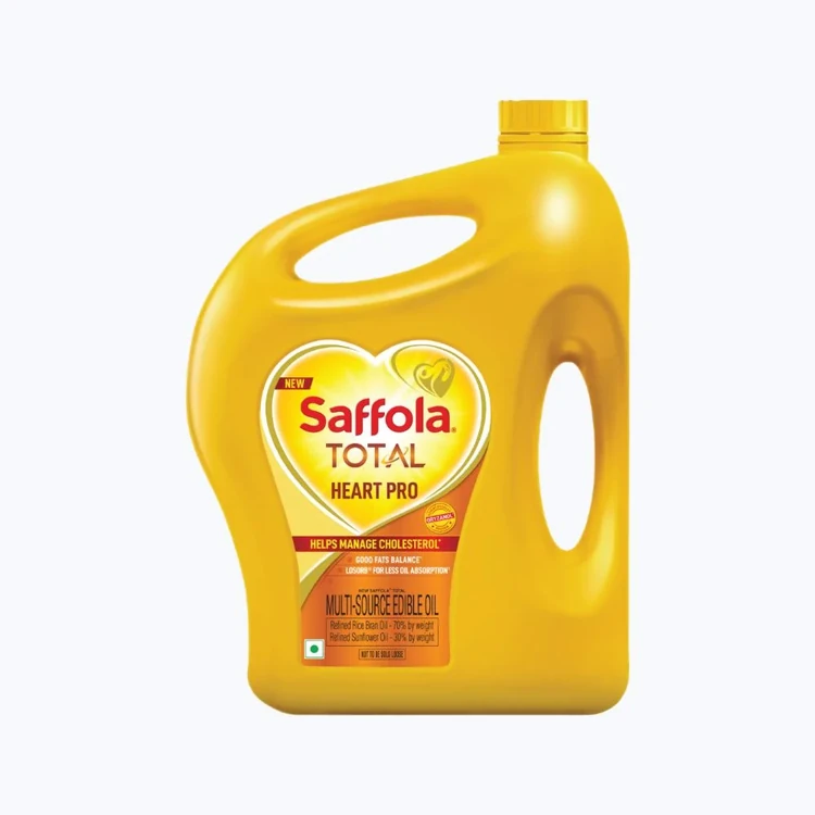 Saffola Total Heart Pro Rice Bran & Sunflower Edible Oil (Aduge Enne)