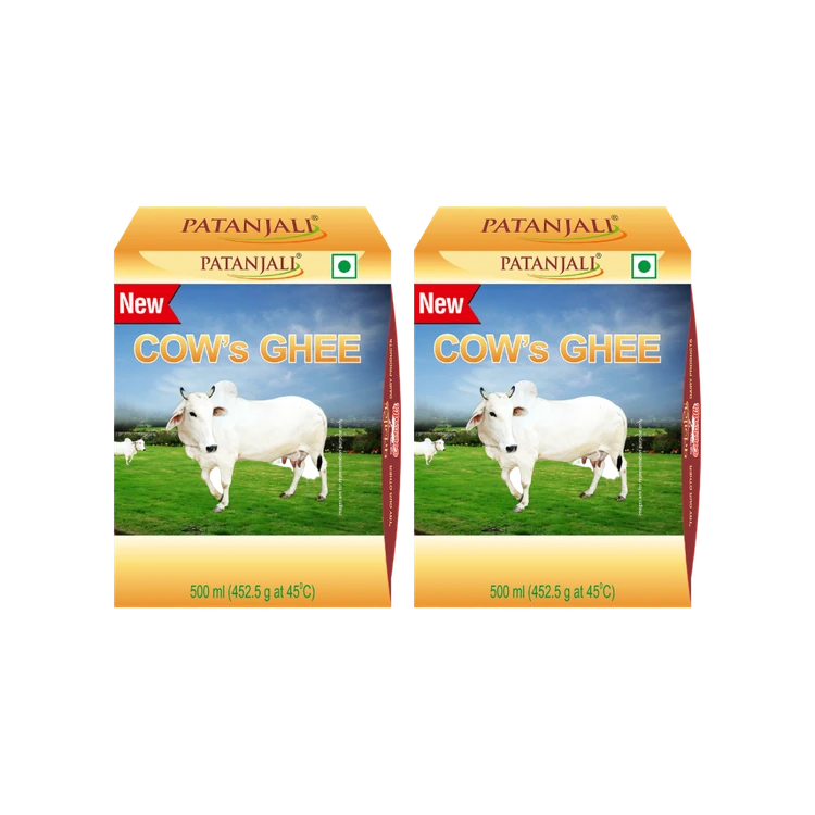 Patanjali Cow Ghee - Pack of 2 (Hasuvina Tuppa)