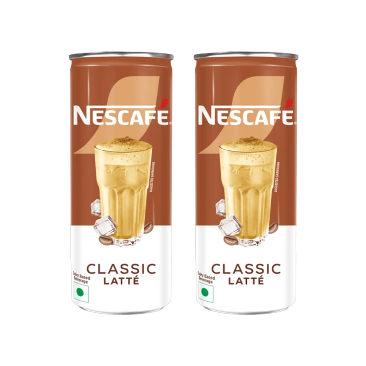 Nescafe Cafe Style Cold Coffee, Classic Latte - Pack of 2