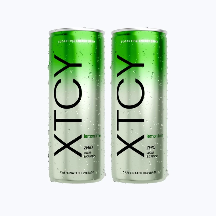 XTCY Lemon Lime Zero Sugar Energy Drink - Pack of 2