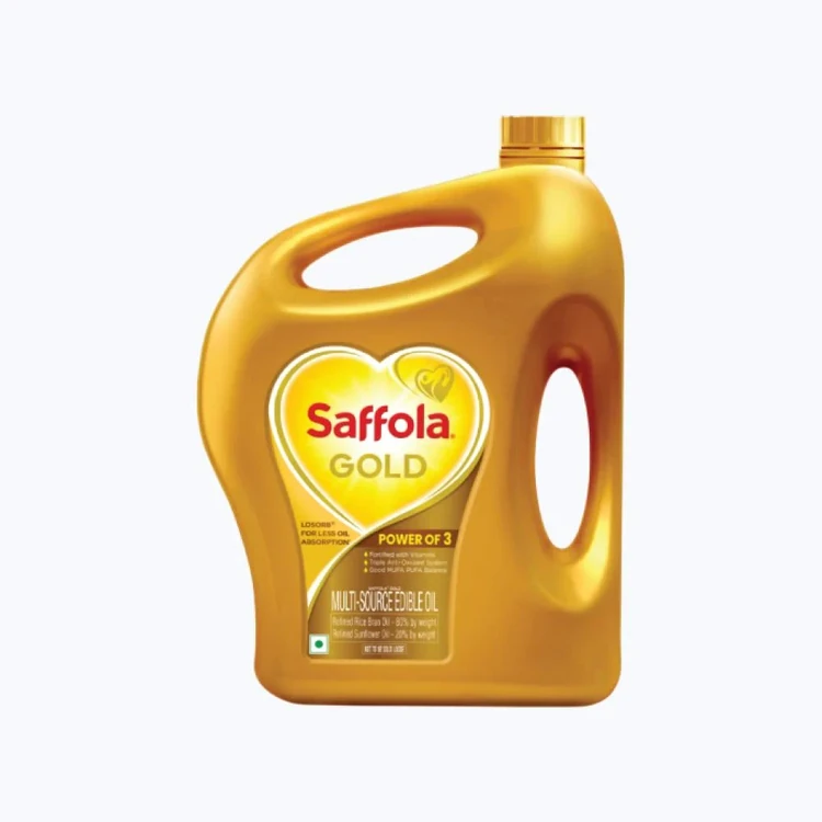 Saffola Gold Sunflower & Rice Bran Refined Blended Cooking Oil (Aduge Enne)