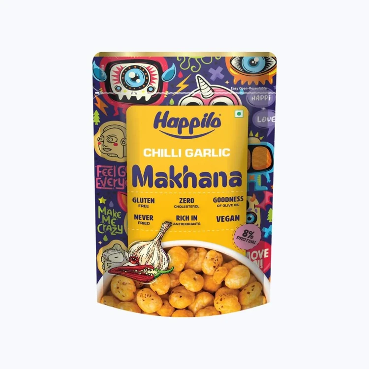Happilo Chilli Garlic Flavoured Makhana