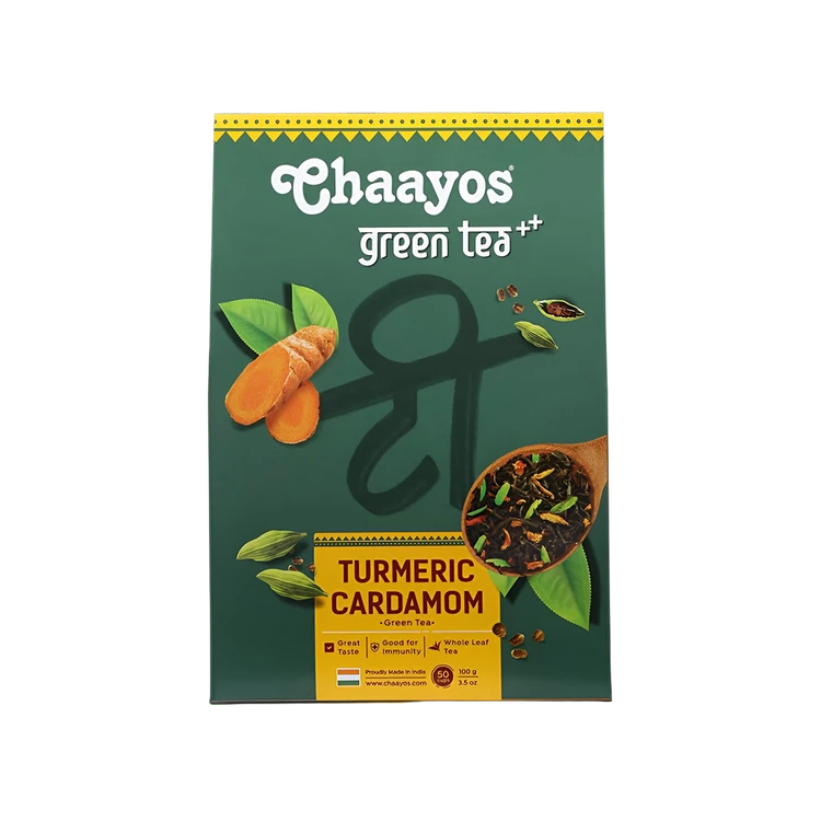 Chaayos Turmeric Cardamom Green Tea