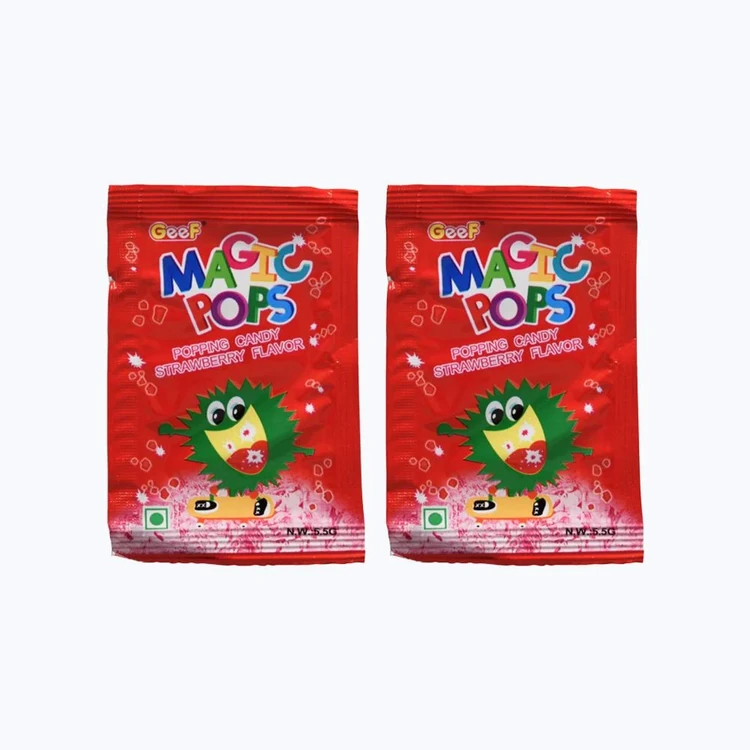 Magic Pops Popping Candy - Strawberry Flavour - Pack of 2