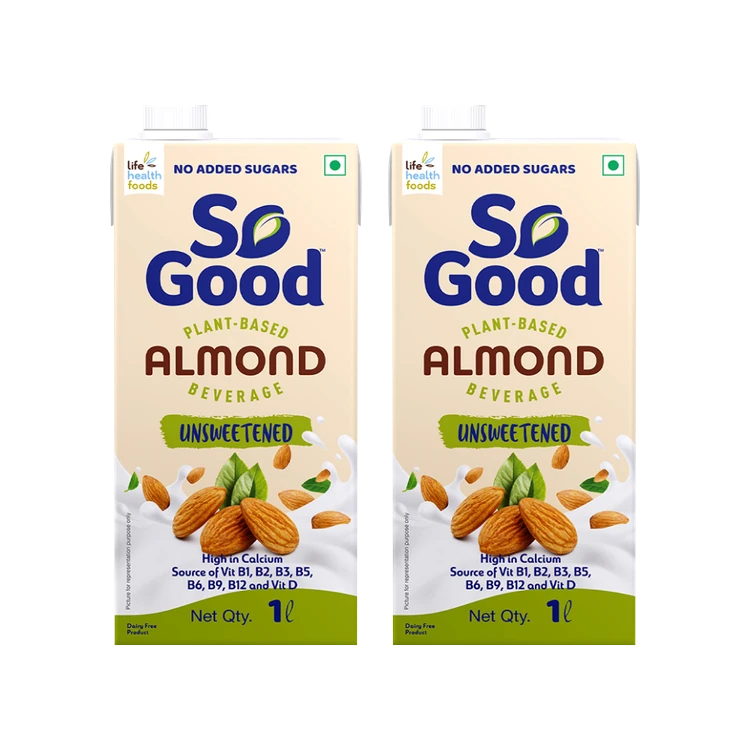 So Good Unsweetened Almond Beverage - Pack of 2
