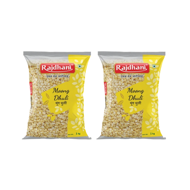 Rajdhani Moong Dal (Dhuli) - Pack of 2 (Hesaru Bele)