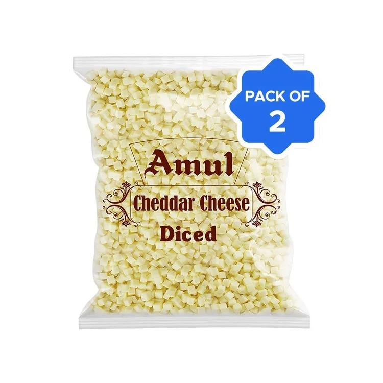 Amul Cheddar Diced Cheese - Pack of 2