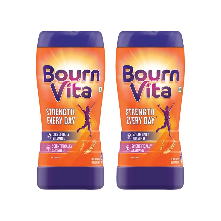 Bournvita Chocolate Drink Mix (Jar) - Pack of 2