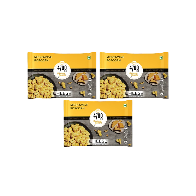 4700BC Microwave Cheese Popcorn with Seasoning - Pack of 3