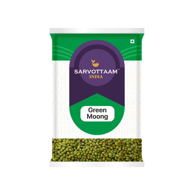 Sarvottaam India Premium Green Moong Dal (Whole) (Hesaru Bele)