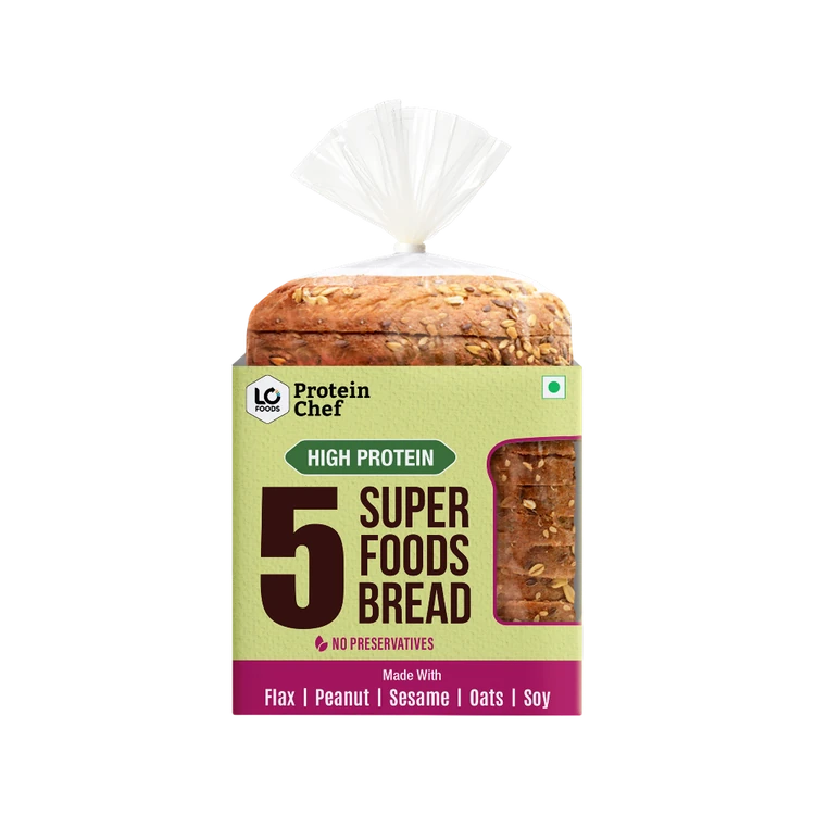 Protein Chef 5 Super Foods Protein Multigrain Bread (Brown Bread)