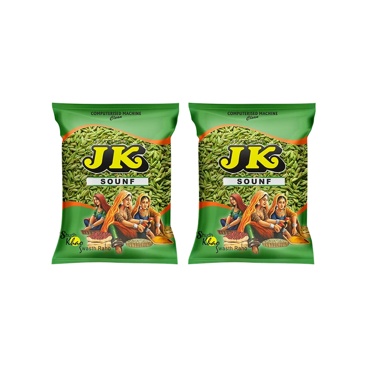 JK Saunf Seeds - Pack of 2 (Sompu)