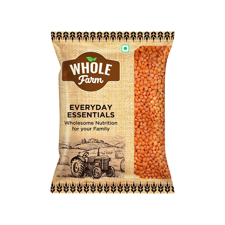 Whole Farm Premium Masoor Dal (1 kg) (Masoor Bele)