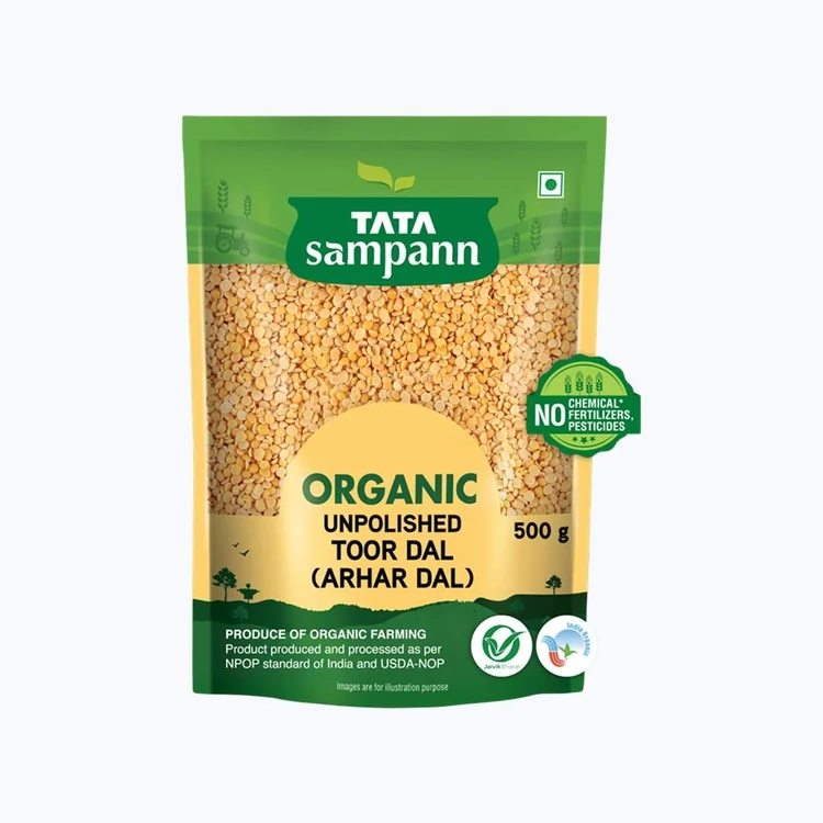 Tata Sampann Organic Arhar Dal Unpolished
