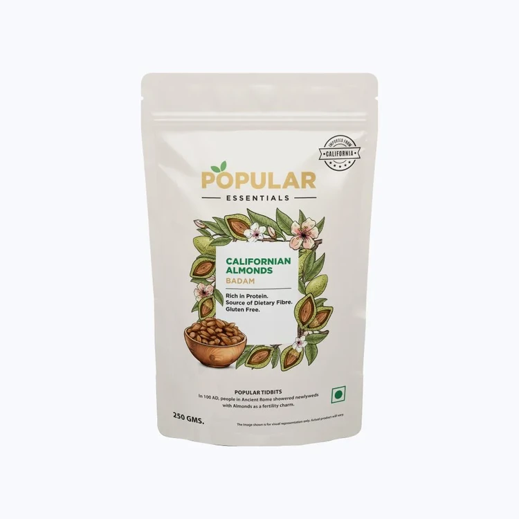 Popular Essentials California Almonds (Badami)