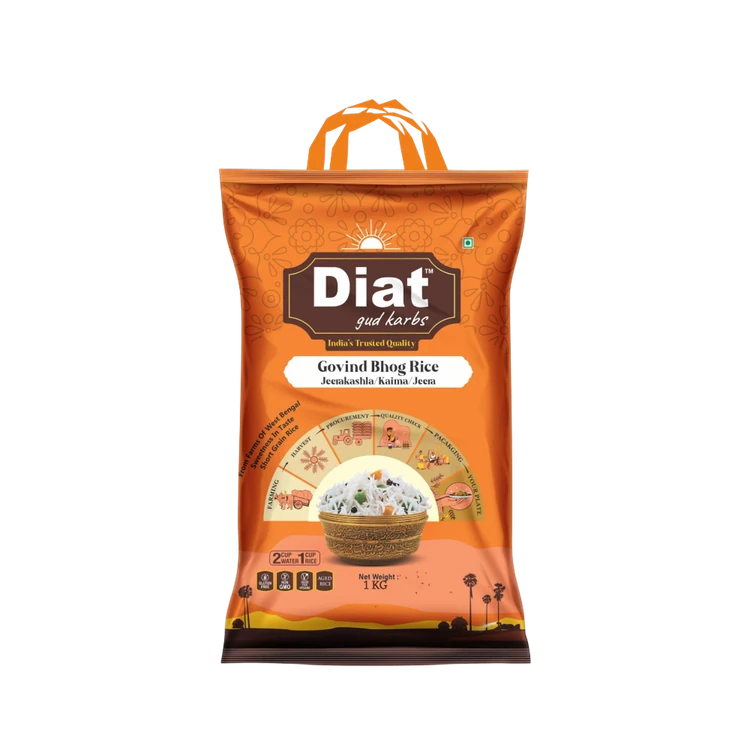 Diat Gud Karbs Govindo Bhog Rice (Short Grain) (Govindo Bhog Akki)