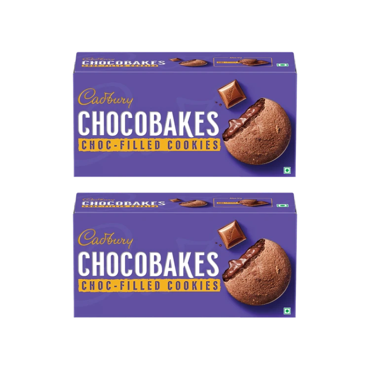 Cadbury Chocobakes Choc Filled Cookies - Pack of 2