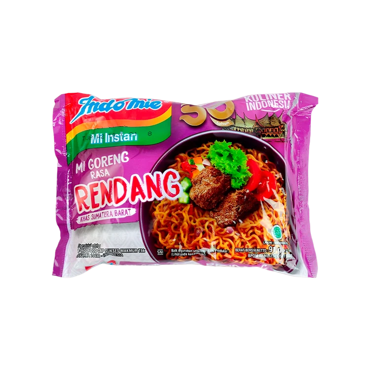 Indomie Flavoured Instant Noodles - Mi Goreng Rasa Rendang